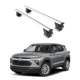 ERKUL Roof Rack Crossbar Fit Chevy Trail Blazer 21-25 Naked Roof Aluminum Silver