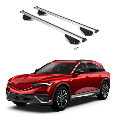 ERKUL Roof Rack Cross Bars for Acura ZDX 2024-2025 with Flush Rails - Silver