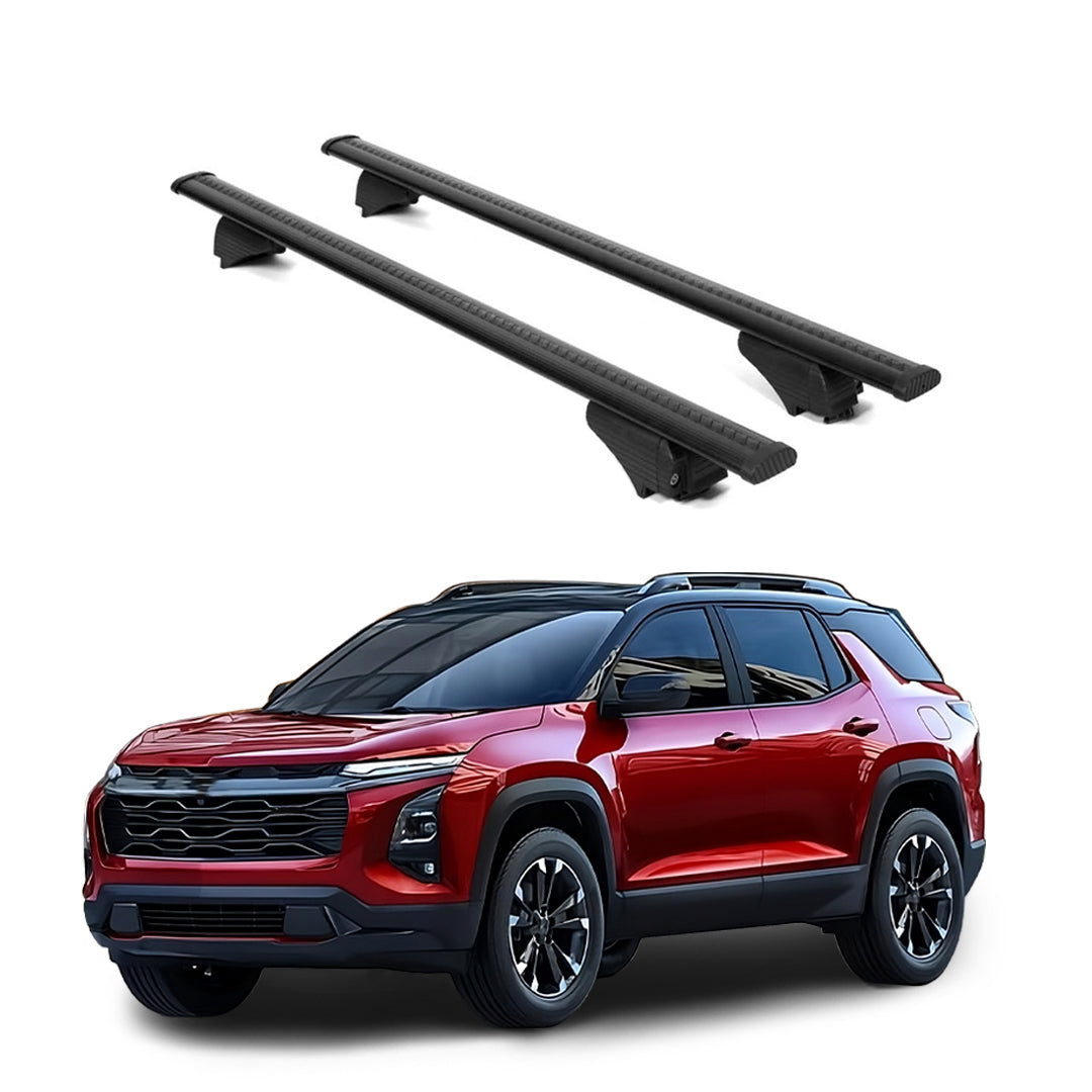 ERKUL Roof Rack Cross Bars for Chevrolet Chevy Equinox 2025 For Raised Rails  - Black