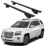 ERKUL Roof Rack Cross Bars for GMC Terrain 2010 2017 | Aluminum Crossbars with Anti Theft Lock for Rooftop | Compatible with Raised Rails   - Black