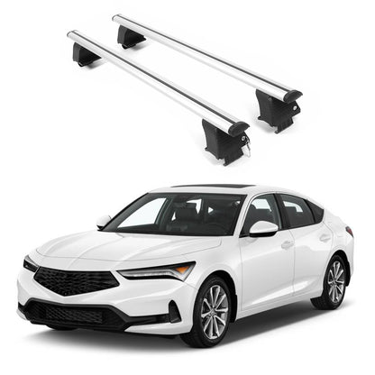 ERKUL Roof Rack Crossbars For ACURA INTEGRA 2023-2026 Naked Roof Aluminum Silver