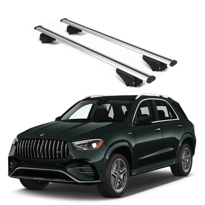 ERKUL Roof Rack Cross Bars for Mercedes Benz GLE (V167) 2019-2025 - Silver