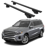 ERKUL Roof Rack Cross Bars for Mercedes Benz GLS 2017 2019 | Aluminum Crossbars with Anti Theft Lock for Rooftop | Compatible with Raised Rails   - Black