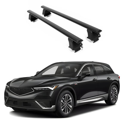 ERKUL Roof Rack Crossbars For ACURA ZDX 2024-2026 Naked Roof Aluminum Black