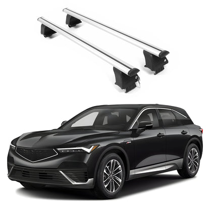 ERKUL Roof Rack Crossbars For ACURA ZDX 2024-2026 Naked Roof Aluminum Silver