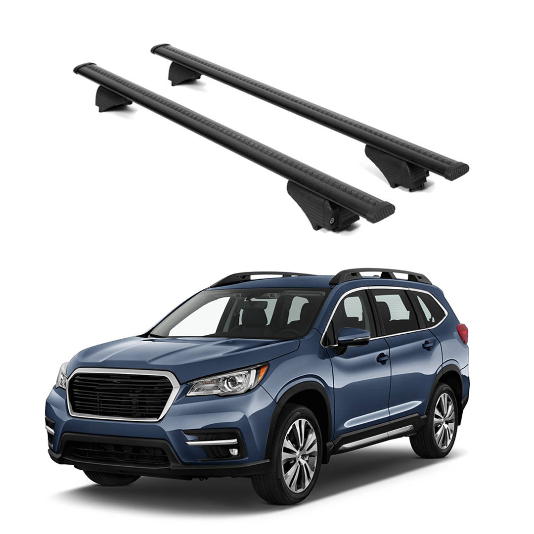 ERKUL Roof Rack Cross Bars for Subaru Ascent 2019-2025 for Raised Rails - Black