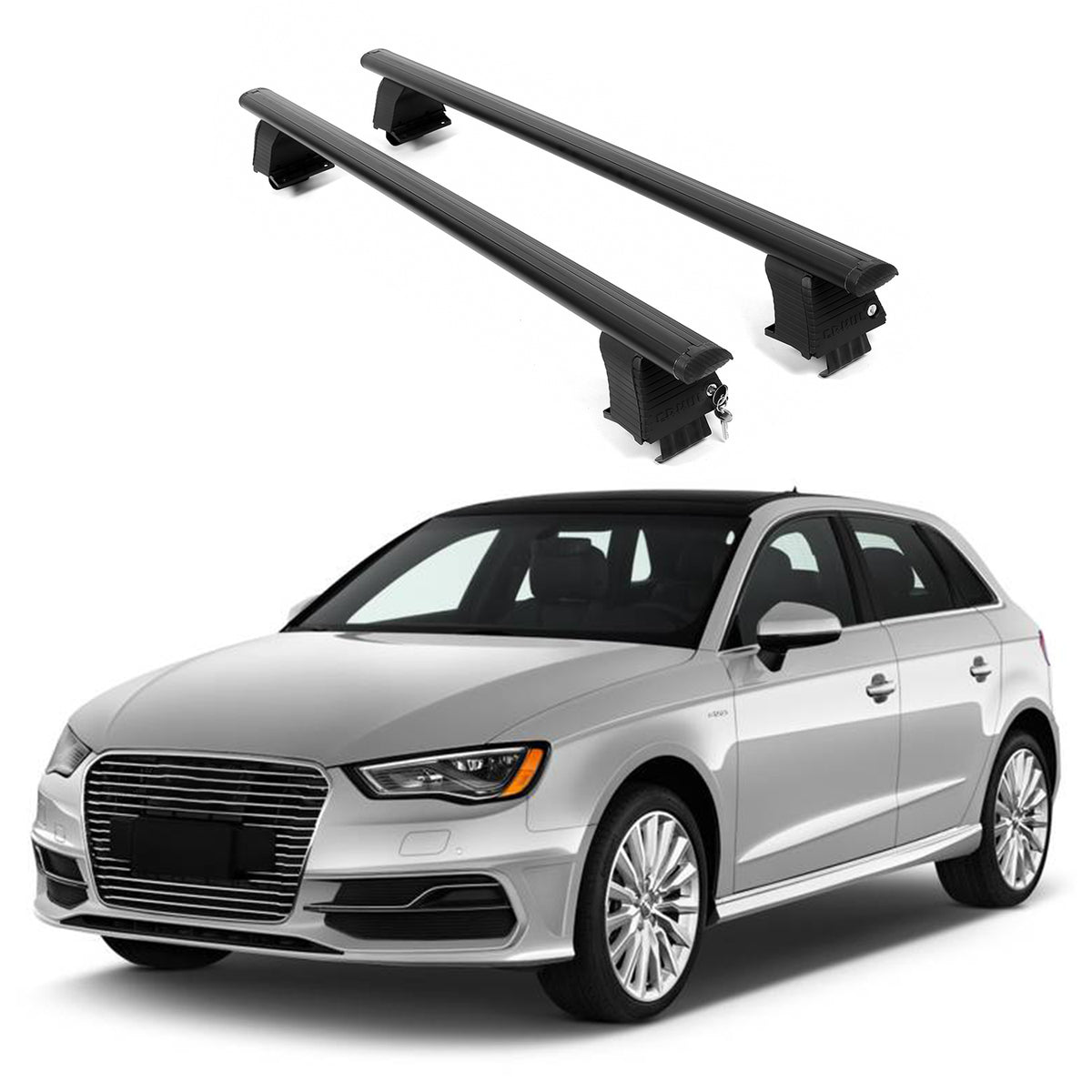 ERKUL Roof Rack Crossbars For AUDI A3 SPORTBACK E-TRON 2016-2018