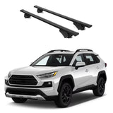 ERKUL Roof Rack Cross Bars for Toyota 4Runner 2010 2024 | Aluminum Crossbars with Anti Theft Lock for Rooftop | Compatible with Raised Rails   - Black