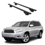 ERKUL Roof Rack Cross Bars for Toyota Highlander 2010 2013 | Aluminum Crossbars with Anti Theft Lock for Rooftop | Compatible with Raised Rails   - Black