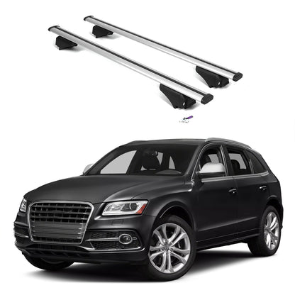 ERKUL Roof Rack Cross Bars for Audi SQ5 2014-2017  - Silver