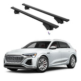 ERKUL Roof Rack Cross Bars for Audi SQ8 e-tron 2024-2025 | Aluminum Crossbars with Anti Theft Lock for Rooftop | Compatible with Flush Rails - Black