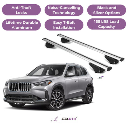 Roof Rack Cross Bars with Extended Bar Design for BMW X1 U11 2023-2025  - Silver