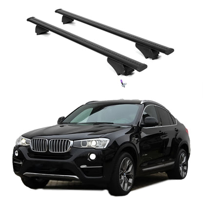 ERKUL Roof Rack Cross Bars for BMW X4 F26 2015-2018  - Black