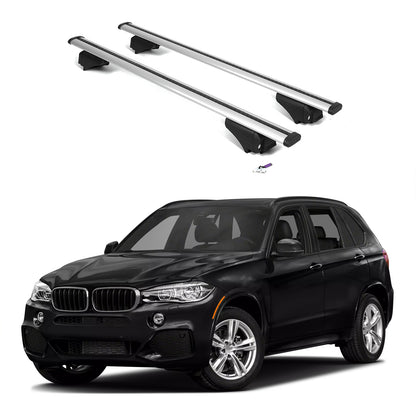 ERKUL Roof Rack Cross Bars for BMW X5 F15 2014-2018  - Silver