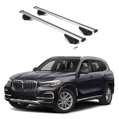 ERKUL Roof Rack Cross Bars for BMW X5 G05 2019-2025 with Flush Rails - Silver