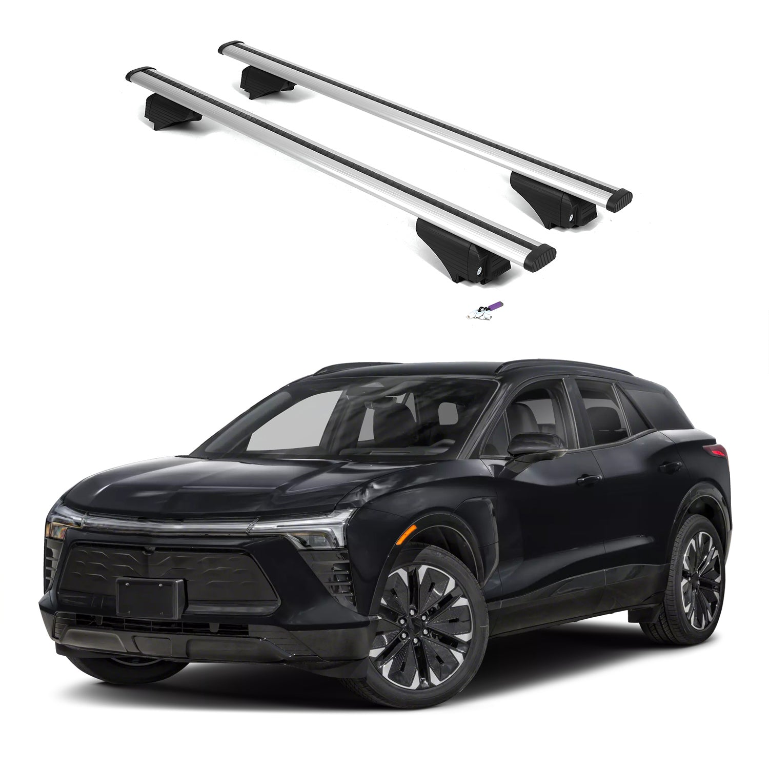 ERKUL Roof Rack Cross Bars for Chevrolet Chevy Blazer EV 2024-2025 - Silver