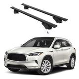 ERKUL Roof Rack Cross Bars for Infiniti QX50 2019-2024 | Aluminum Crossbars with Anti Theft Lock for Rooftop | Compatible with Flush Rails - Black