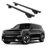 ERKUL Roof Rack Cross Bars for Kia EV9 2024-2025 | Aluminum Crossbars with Anti Theft Lock for Rooftop | Compatible with Flush Rails - Black