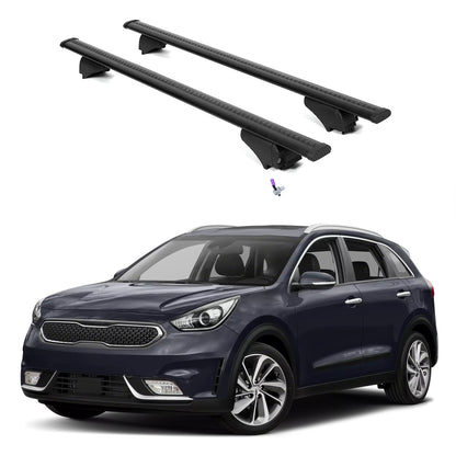 ERKUL Roof Rack Cross Bars for Kia Niro 2016-2022  - Black