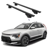 ERKUL Roof Rack Cross Bars for Kia Niro 2023-2024 | Aluminum Crossbars with Anti Theft Lock for Rooftop | Compatible with Flush Rails - Black