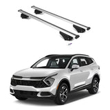 ERKUL Roof Rack Cross Bars for Kia Sportage 2023-2025 | Aluminum Crossbars with Anti Theft Lock for Rooftop | Compatible with Flush Rails - Silver