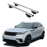 ERKUL Roof Rack Cross Bars for Range Rover Velar 2018-2024 | Aluminum Crossbars with Anti Theft Lock for Rooftop | Compatible with Flush Rails - Silver