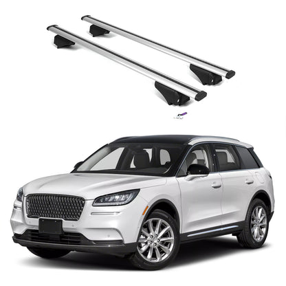 ERKUL Roof Rack Cross Bars for Lincoln Corsair 2020-2025 - Flush Rails - Silver