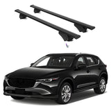 ERKUL Roof Rack Cross Bars for Mazda CX-5 CX5 2017-2024 | Aluminum Crossbars with Anti Theft Lock for Rooftop | Compatible with Flush Rails - Black