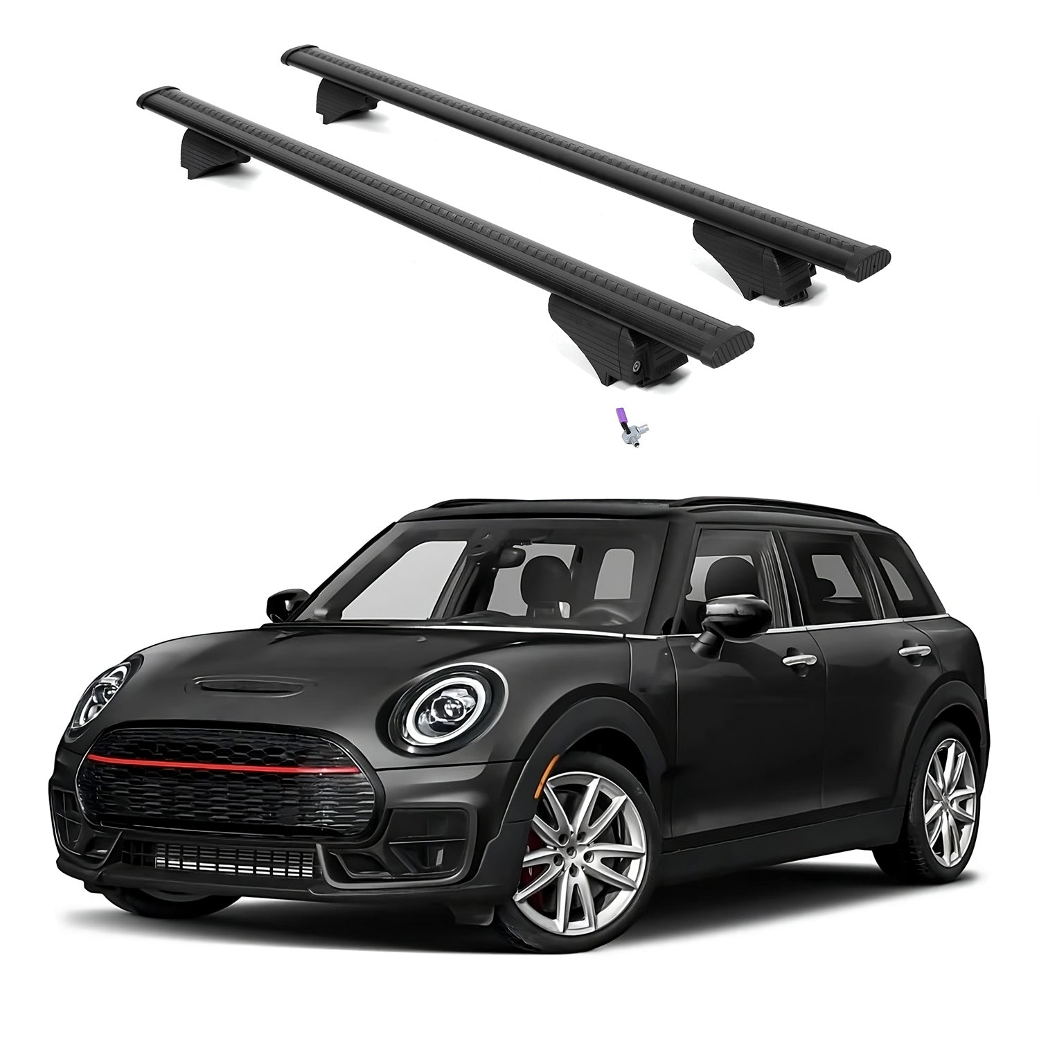 ERKUL Roof Rack Cross Bars for Mini Cooper Clubman 2016-2024  - Black