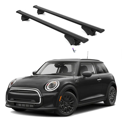 ERKUL Roof Rack Cross Bars for Mini Cooper Hardtop 2014-2025 - Black