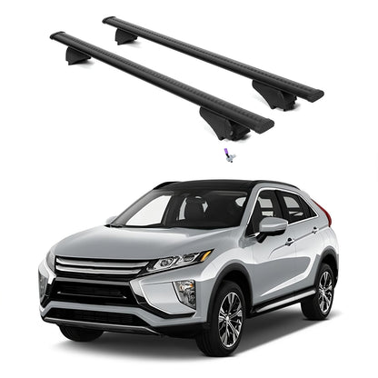 ERKUL Roof Rack Cross Bars for Mitsubishi Eclipse Cross 2018-2025 - Black