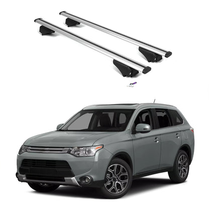 ERKUL Roof Rack Cross Bars for Mitsubishi Outlander 2014-2021  - Silver