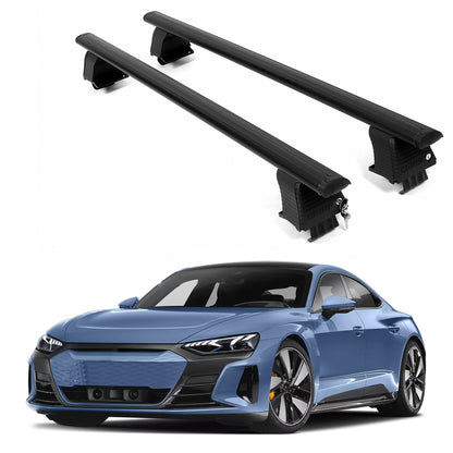 ERKUL Roof Rack Crossbars For AUDI E-TRON GT 2022-2026 Naked Roof Aluminum Black