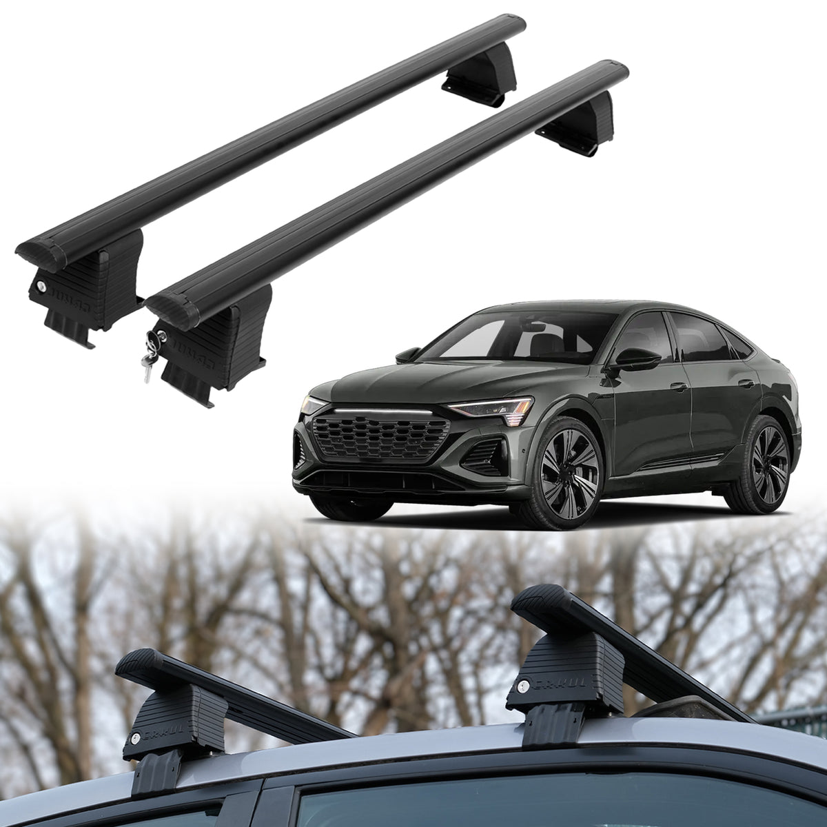 ERKUL Roof Rack Crossbars For AUDI SQ8 E-TRON 2024-2026