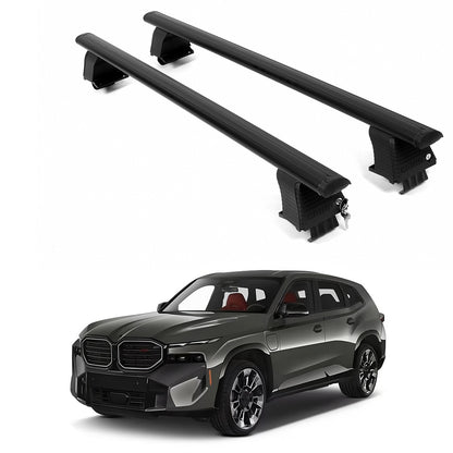 ERKUL Roof Rack Crossbars For BMW XM 2023-2026 Naked Roof Aluminum Black