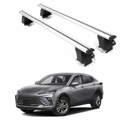 ERKUL Roof Rack Crossbars For BUICK ENVISTA 2024-2026 Naked Roof Aluminum Silver