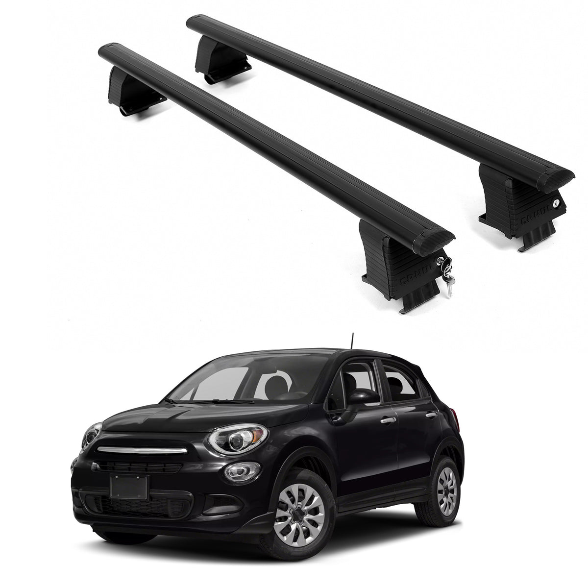 ERKUL Roof Rack Crossbars For FIAT 500X 2016-2023