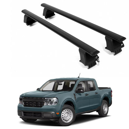 ERKUL Roof Rack Crossbars For FORD MAVERICK 2022-2026 Naked Roof Aluminum Black