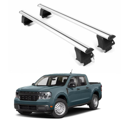 ERKUL Roof Rack Crossbars For FORD MAVERICK 2022-2026 Naked Roof Aluminum Silver