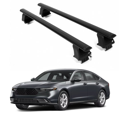 ERKUL Roof Rack Crossbars For HONDA ACCORD 2023-2026 Naked Roof Aluminum Black