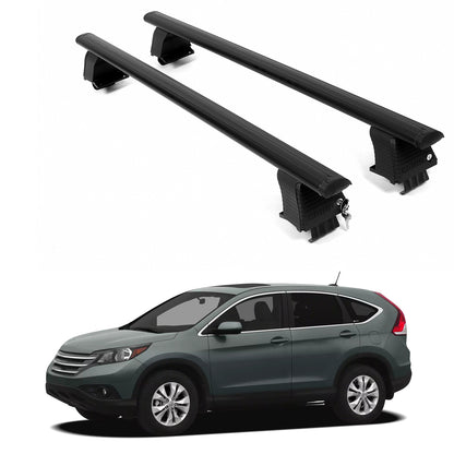 ERKUL Roof Rack Crossbars For HONDA CR-V 2012-2016 Naked Roof Aluminum Black
