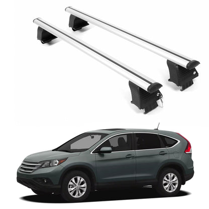 ERKUL Roof Rack Crossbars For HONDA CR-V 2012-2016 Naked Roof Aluminum Silver