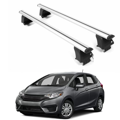 ERKUL Roof Rack Crossbars For HONDA FIT 2015-2020 Naked Roof Aluminum Silver