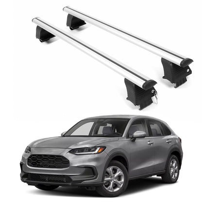 ERKUL Roof Rack Crossbars For HONDA HR-V 2023-2026 Naked Roof Aluminum Silver