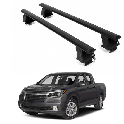 ERKUL Roof Rack Crossbars For HONDA RIDGELINE 2017-2026 Naked Roof Aluminum Black