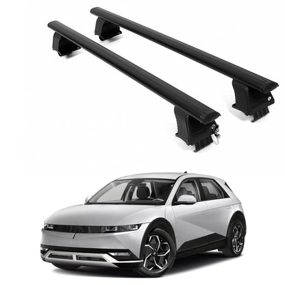 ERKUL Roof Rack Crossbars For HYUNDAI IONIQ 5 2022-2026 Naked Roof Aluminum Black