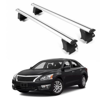 ERKUL Roof Rack Crossbars For NISSAN ALTIMA 2013-2018 Naked Roof Aluminum Silver