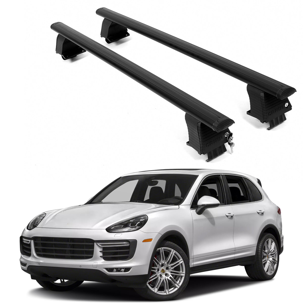 ERKUL Roof Rack Crossbars For PORSCHE CAYENNE 2011-2018
