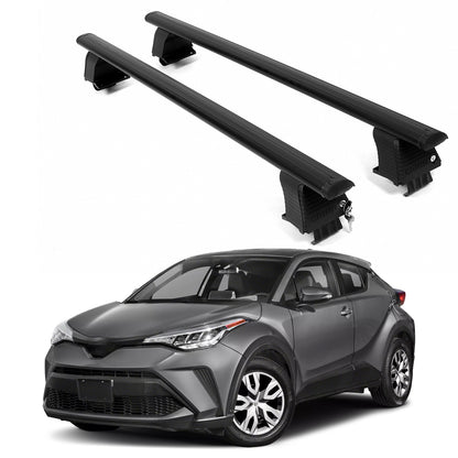 ERKUL Roof Rack Crossbars For TOYOTA C-HR 2018-2022 Naked Roof Aluminum Black