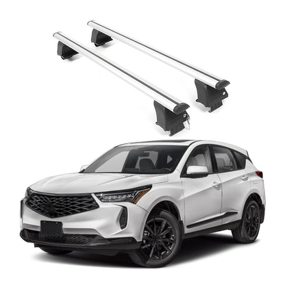 ERKUL Roof Rack Crossbars Fits Acura RDX 2019-2026 Naked Roof Aluminum Silver